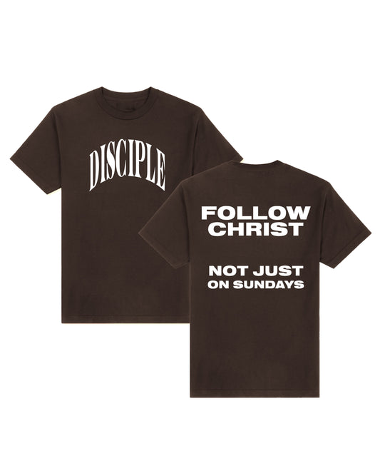 Disciple Tee in Brown