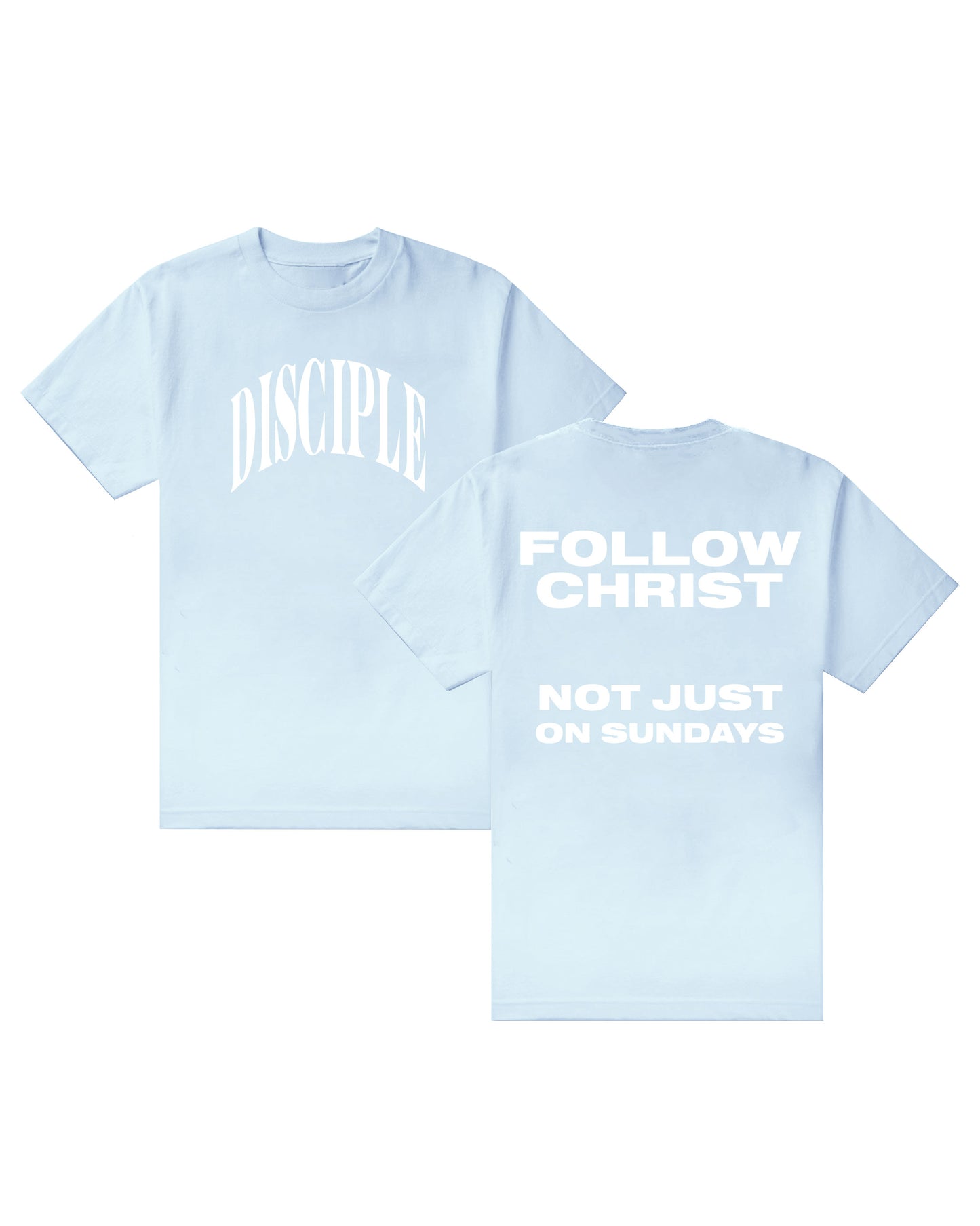 Disciple Tee in Light Blue